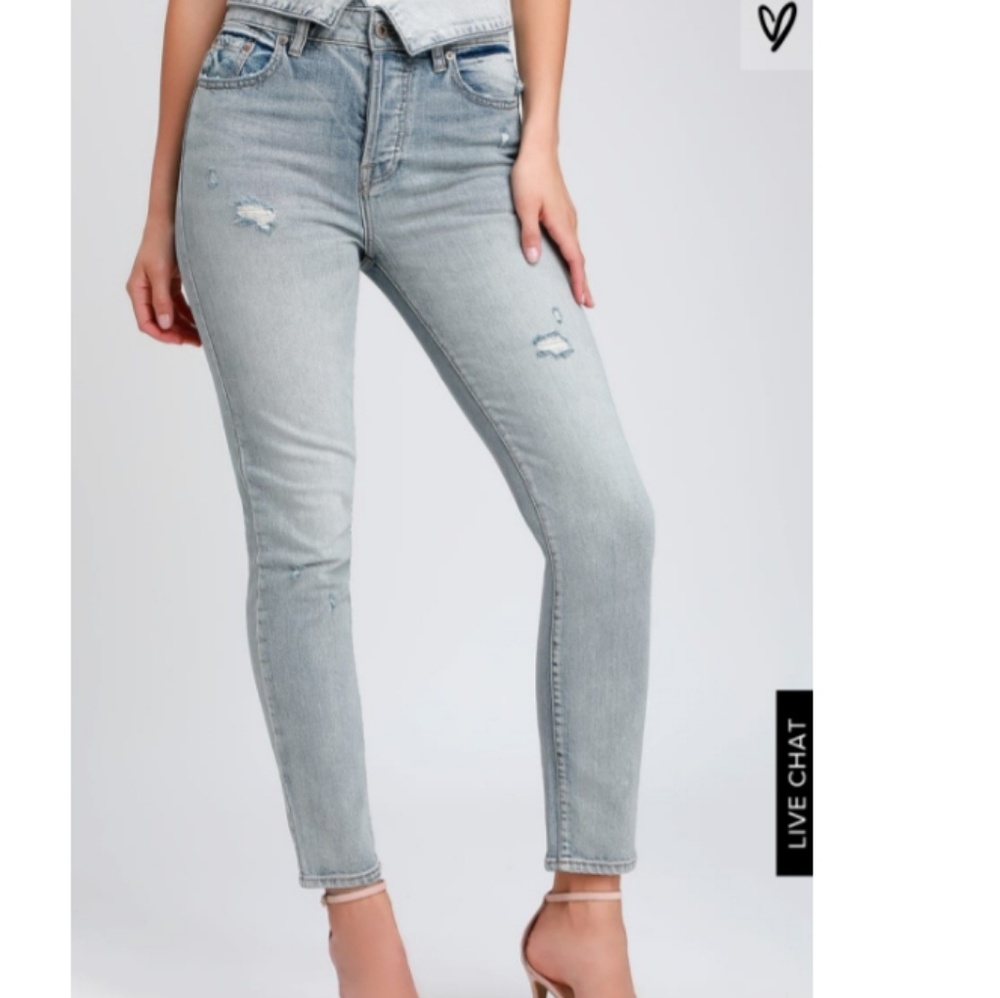 Lulu's Pistola High Rise Mom Jeans - Picture 2 of 5